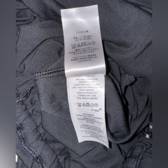 Lauren Ralph Lauren Wide Leg Cropped Stretchy Button Casual Jumpsuit Size S GUC - Picture 12 of 14